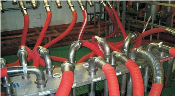 High Pressure 40m Length 63mm Rubber Steam Hose , Flexible Steam Hose