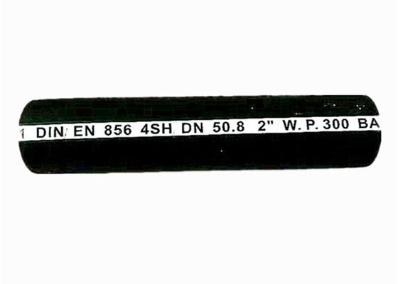 Black Wrapped 40m Length DIN EN856 Spiral Wire Hose