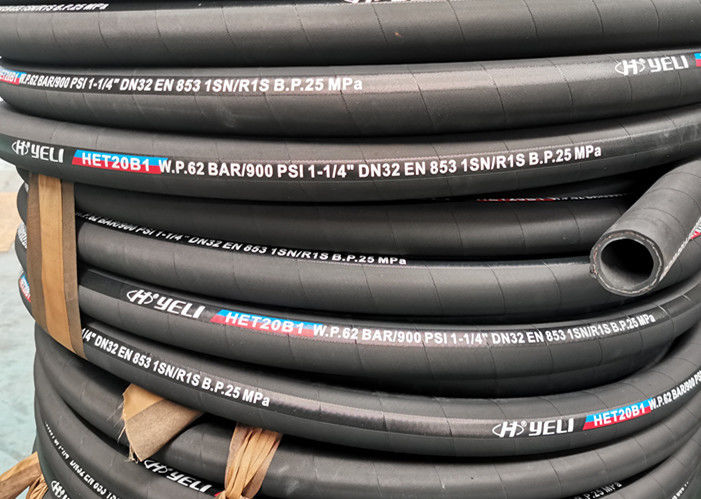 Steel SAE R1AT EN853 1SN Wire Braid Hydraulic Hose